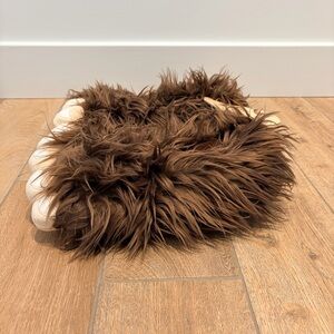 Lazy One Brown Big Foot Furry Slippers